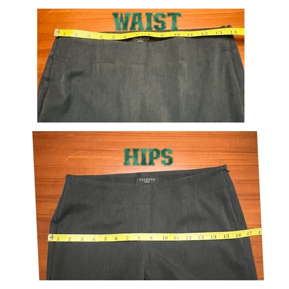 TALBOTS PETITE 2P DRESS PANTS GREY - Picture 5 of 11